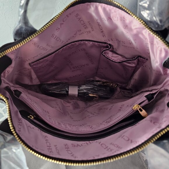 Sachs Lederwaren Pebbled Black Leather Crossbody NWT - Picture 10 of 14